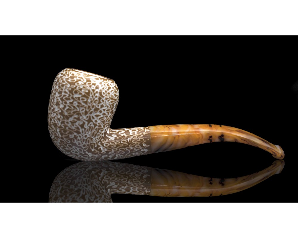 Meerschaum Dark Wax & Rustic Pipe