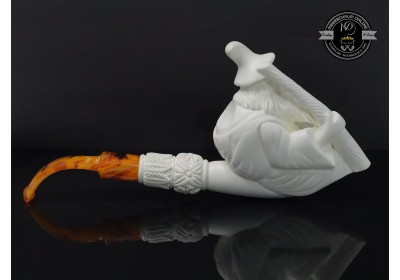 Handmade Block Meerschaum Magichan Pipe