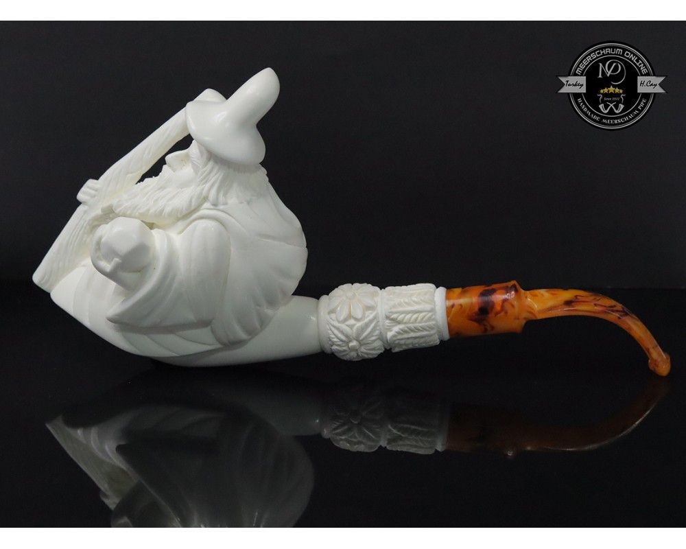 Handmade Block Meerschaum Magichan Pipe