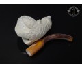 Handmade Block Meerschaum Eagle Claw Pipe
