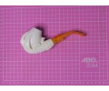 Handmade Block Meerschaum Eagle Claw Pipe