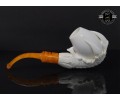 Handmade Block Meerschaum Eagle Claw Pipe
