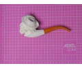 Handmade Block Meerschaum Poet Pipe