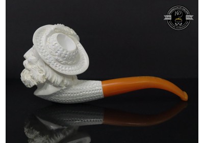 Handmade Block Meerschaum Poet Pipe