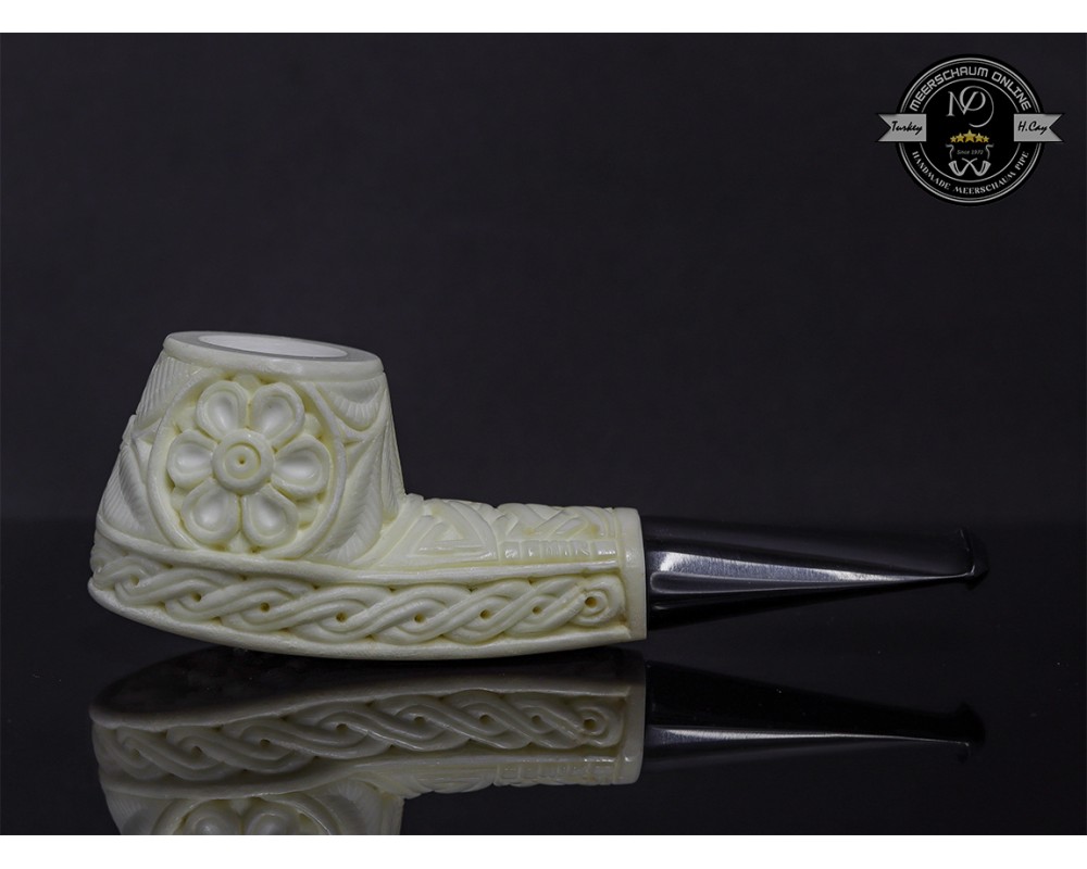 Handmade Block Meerschaum Details Pipe