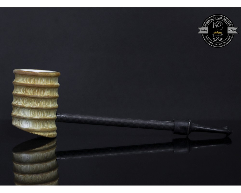 Handmade Block Meerschaum Fiber Poker Pipe Handmade Block Meerschaum Fiber Poker Pipe