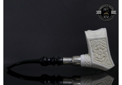 Handmade Block Meerschaum Silvery  Pipe