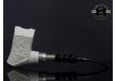 Handmade Block Meerschaum Silvery  Pipe