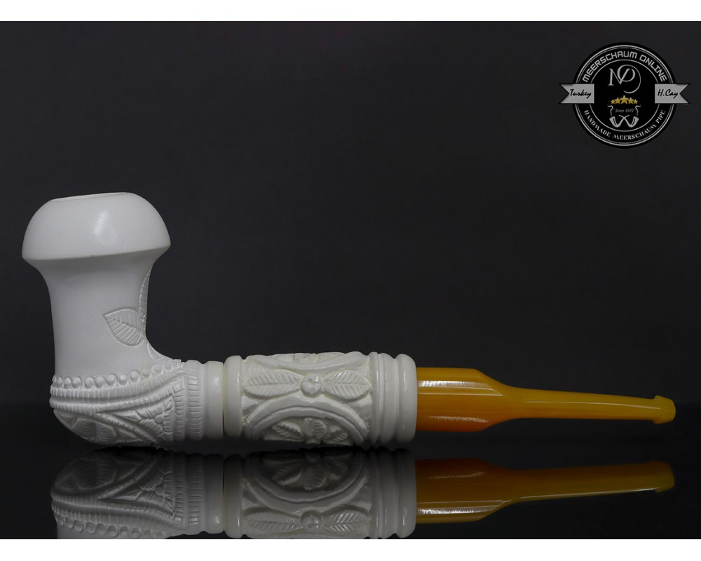 Handmade Block Meerschaum Calabash Pipe