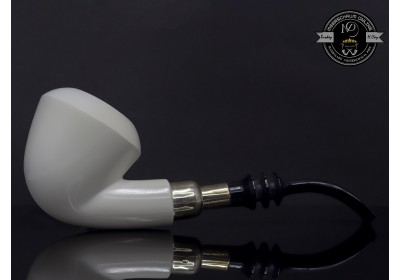 Handmade Block Meerschaum Silvery Pipe