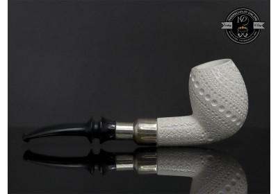 Handmade Block Meerschaum Silvery Pipe