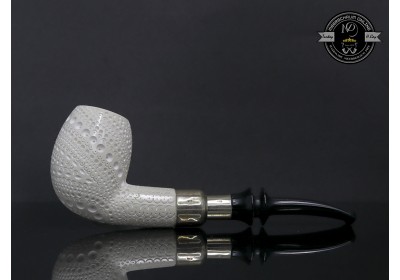 Handmade Block Meerschaum Silvery Pipe