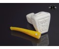 Block Meerschaum Flower Design Pipe