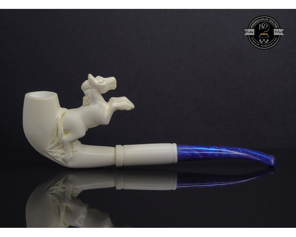 Block Meerschaum Horse Pipe