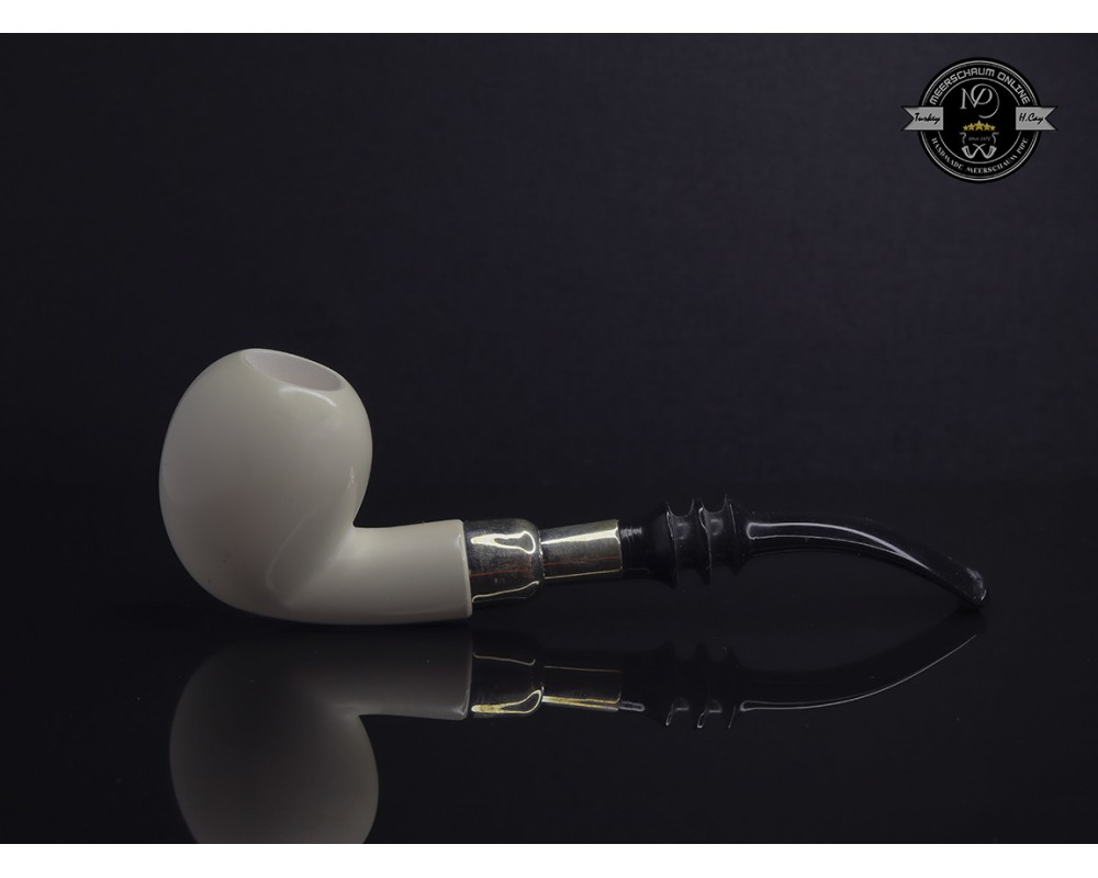 Block Meerschaum Silvery Apple Pipe