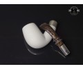 Block Meerschaum Silvery Pipe