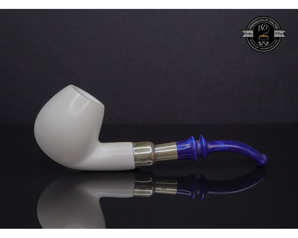Block Meerschaum Silvery Apple Pipe