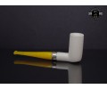 Block Meerschaum Silvery Billiard Pipe