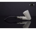 Block Meerschaum Silvery Army Pipe