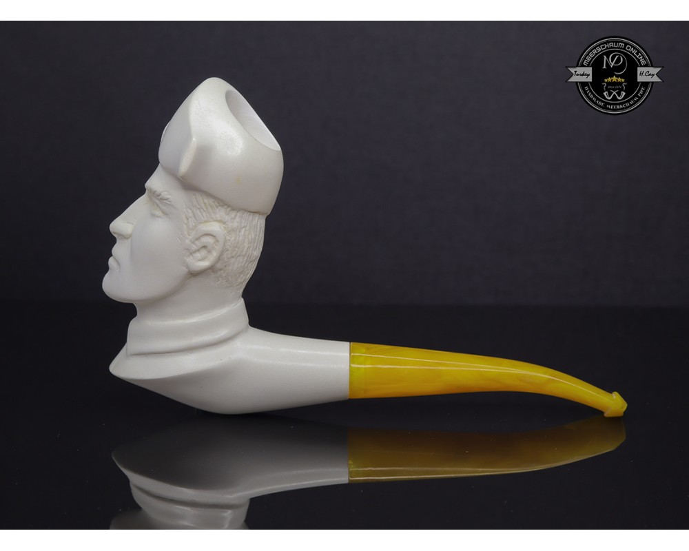 Handmade Block Meerschaum Soldier  Pipe