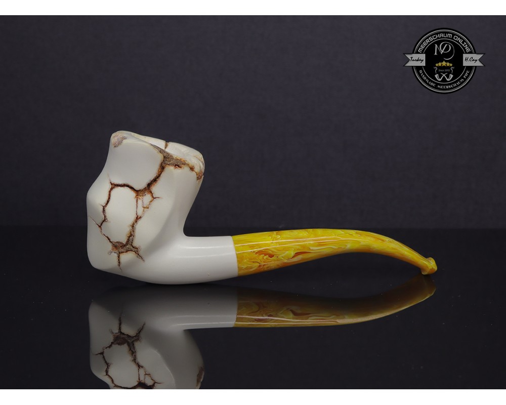 Block Meerschaum Natural Pipe