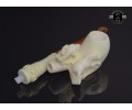 Block Meerschaum Horse Pipe