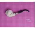 Handmade Block Meerschaum Silvery Eagle Claw Pipe