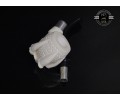 Handmade Block Meerschaum Silvery Eagle Claw Pipe