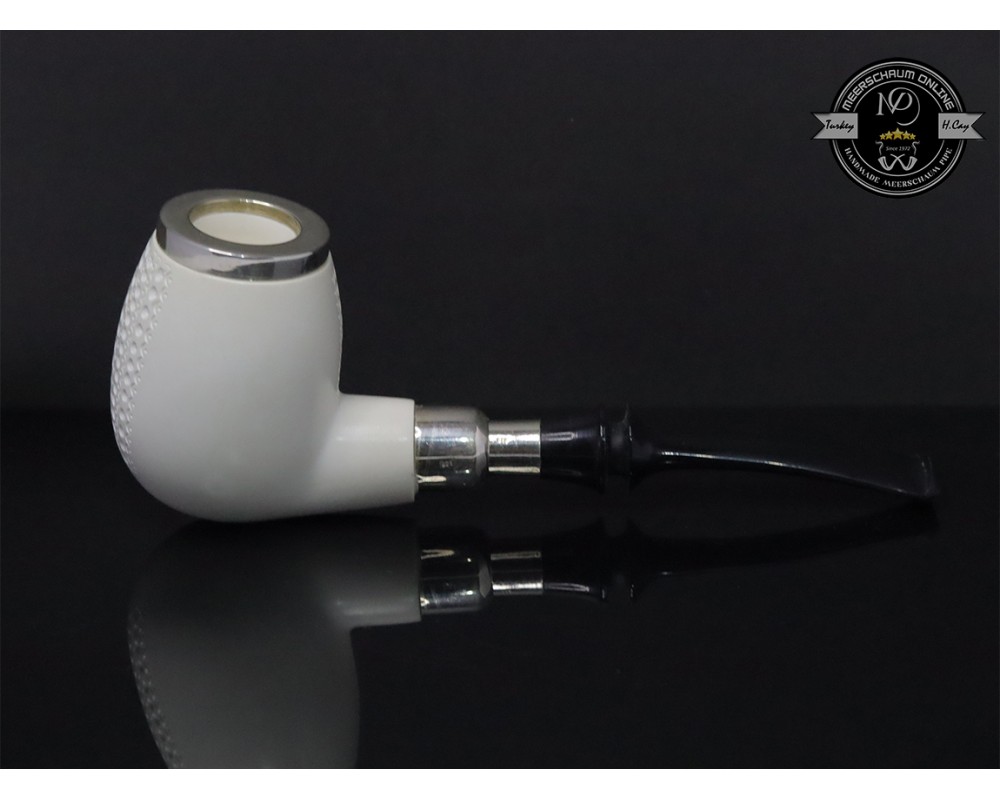 Meerschaum Silvery Cap & Army Pipe