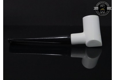 Handmade Block Meerschaum Poker Pipe