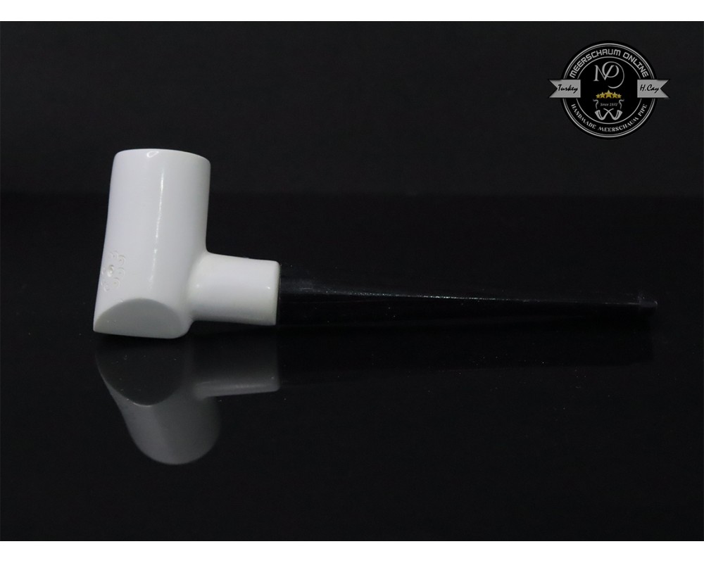 Handmade Block Meerschaum Poker Pipe