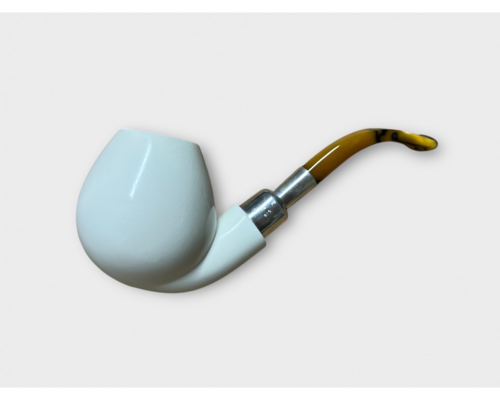 Handmade Meerschaum Silvery Apple Pipe