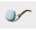 Handmade Meerschaum Silvery Apple Pipe