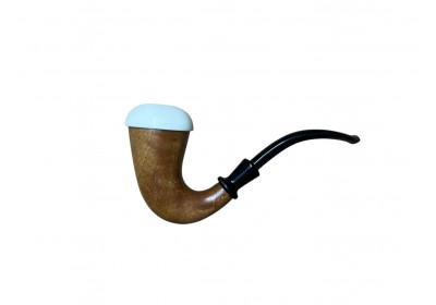Meerschaum Calabash Pipe -Handmade (Okume Wood) Sherlock Holmes Style