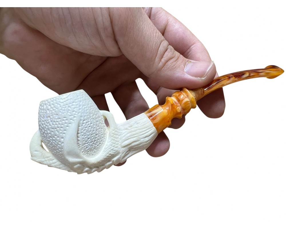 Block Meerschaum Red Claw Pipe