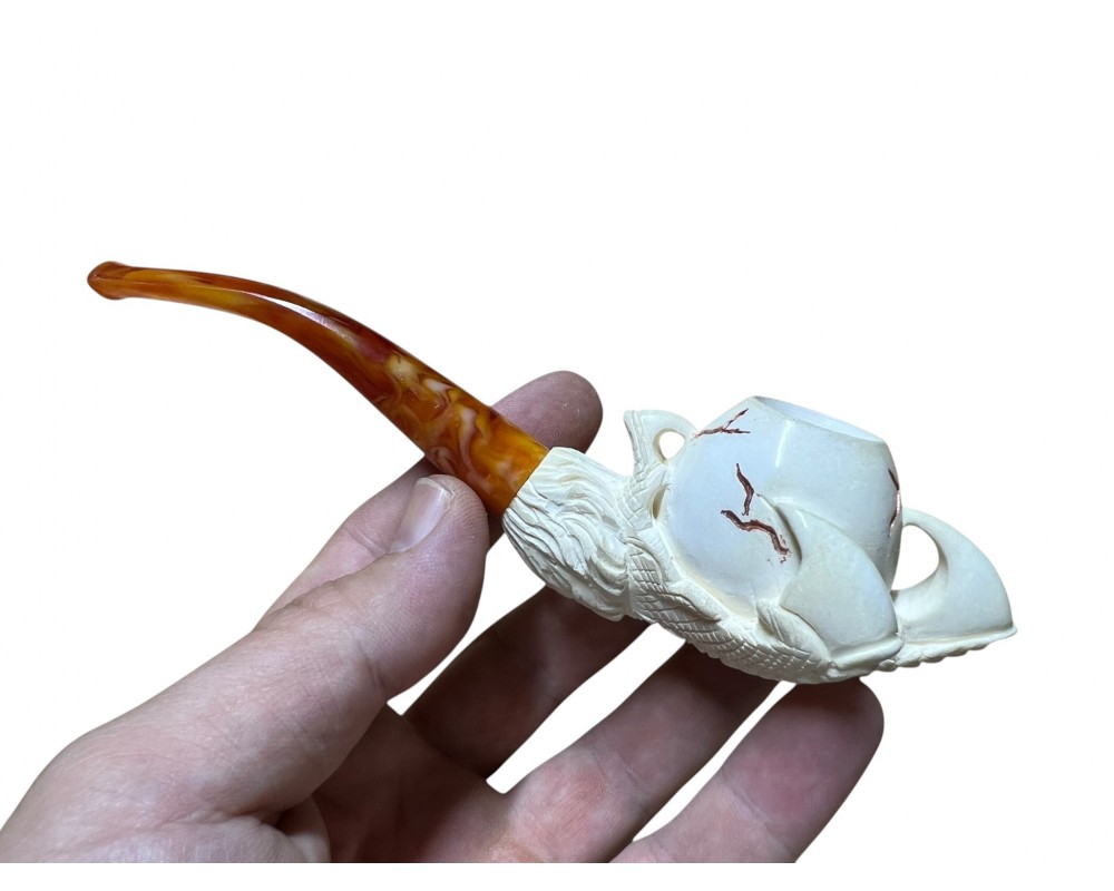 Block Meerschaum Neptune Claw Pipe