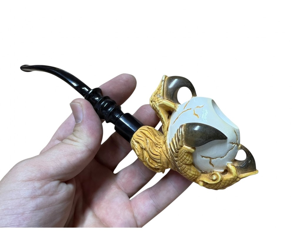 Block Meerschaum Dragon’s Claw Egg Pipe