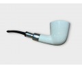 Handmade Block Meerschaum Special Stone Silvery Pipe