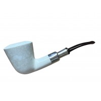 Handmade Block Meerschaum Special Stone Silvery Pipe