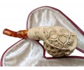 Block Meerschaum owl pipe Block Meerschaum owl pipe