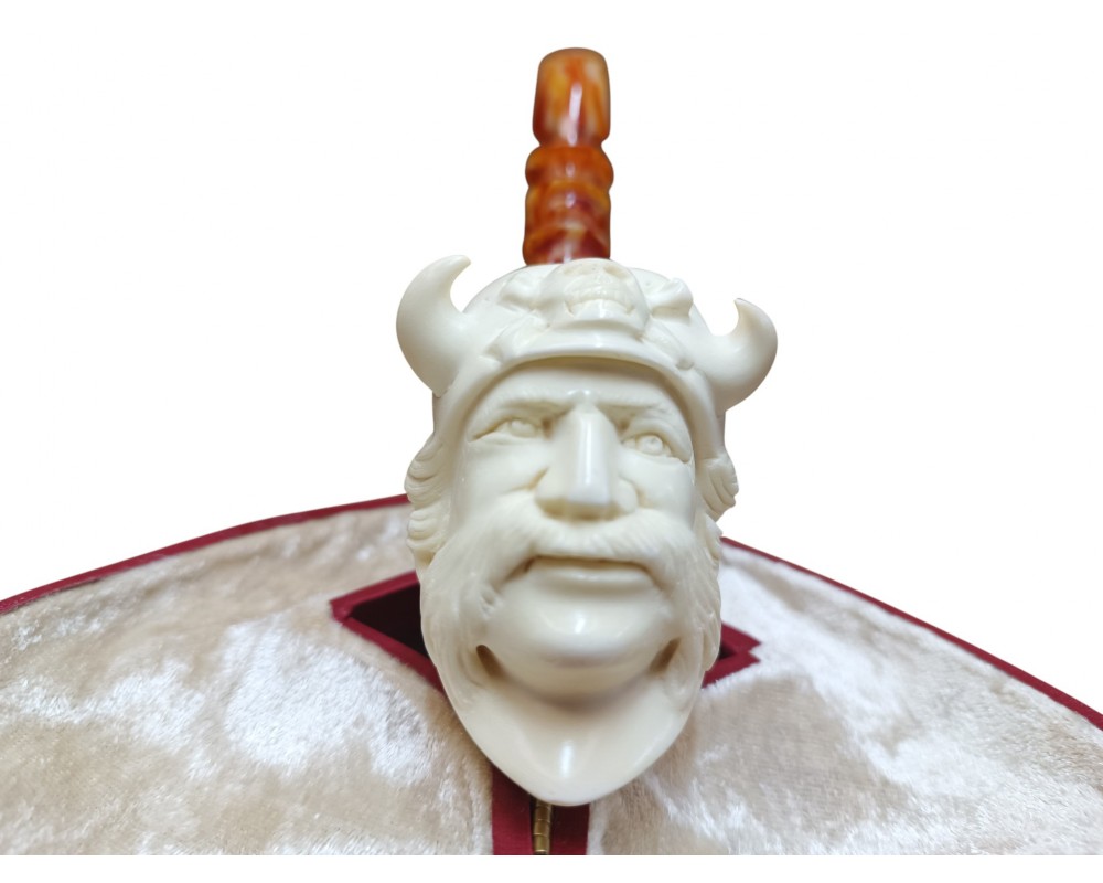 Block Meerschaum viking pipe