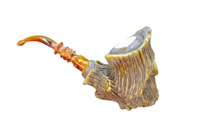 Block Meerschaum Tree Man Pipe
