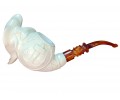 Block Meerschaum dolphin Pipe