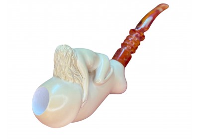 Block Meerschaum Erotic Art Pipe