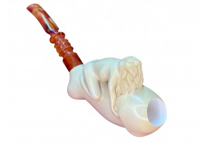 Block Meerschaum Erotic Art Pipe