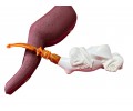 Block Meerschaum Lying Beauty Pipe