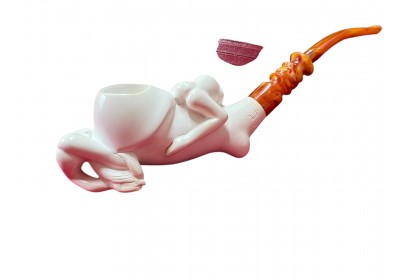 Block Meerschaum Lying Beauty Pipe