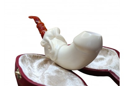Block Meerschaum Reclining Angel Pipe