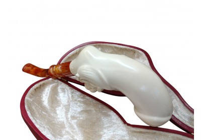 Block Meerschaum Reclining Angel Pipe